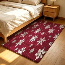 Snowflake Christmas Decor Rug, Machine Washable Non-Slip Indoor Rug, Suitable For Kitchen Bathroom Living Room Bedroom - Multi-color B - View 4