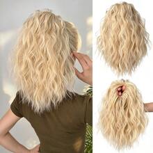 HEYPINK Wavy Messy Bun Hair Extensions, Synthetic Curly Hair Scrunchie Elastic Hair Tie, Thick Volume Tousled Updo Hair Piece, Instant Ponytail Chignon For Ladies Tousled Updo Chignon Ponytail Hair Extensions For Women, Multiple Colors Available - Dark Brown - View 9