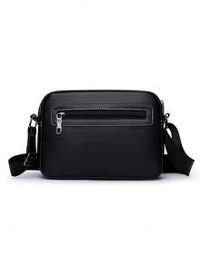 PU Crossbody Bag Unisex Japanese Style Ins Fashion Multifunctional Phone Small Shoulder Bag Casual Minimalist Backpack Camera Bag Side Bag Holiday - Crossbody Bag - View 8