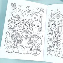 Halloween Cute Style Children's Coloring Book Ghost Black Cat Pumpkin Holiday Theme Coloring Picture Book Kids Leisure Doodle Painting Practice Notebook Back To School Learning Supplies Student Holiday Gift - Multicolor - View 9