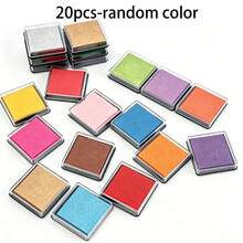 1/2/20pcs Mixed Color Ink Pads, Washable, High Aesthetic, Compact And Portable, Suitable For Crafts, Scrapbooking And Various Activities, Vibrant Colors, Perfect For DIY Handmade, Art Projects, Back To School Stationery, Fun Holiday Gifts, Creative Ink Pads - Multi-color - View 8