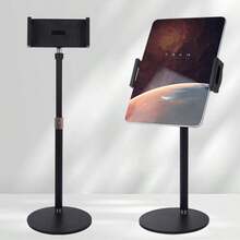 Adjustable Monitor Stand Height Portable Vesa Monitor Tablet Holder Up To 25cm - Black - View 1