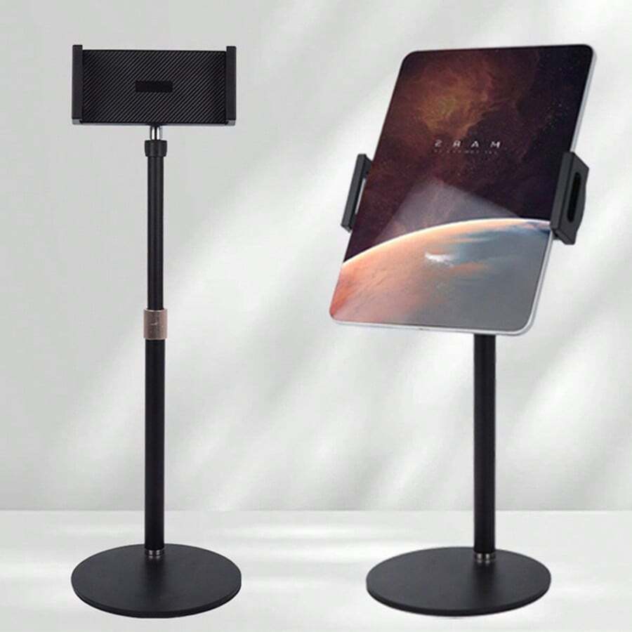 Adjustable Monitor Stand Height Portable Vesa Monitor Tablet Holder Up To 25cm - Black - View 1