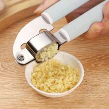 1pc Garlic Crusher, Manual Garlic Press, Aluminum Alloy Garlic Mincer Garlic Puree Maker Manual Ginger Garlic Crusher, Kitchen Gadget - Small - View 12