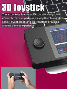 1pc New Handheld Game Console, 3-Inch HD Screen, Built-In 500 Classic Games, Supports TV Connection, 2-Player Multiplayer, Equipped With Classic GBA/FC Arcade Joystick, Perfect Holiday Gift For Boyfriend - View 4