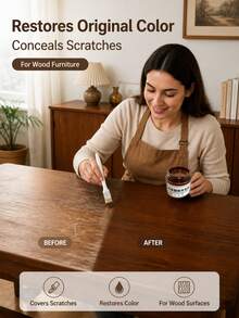 Wooden Furniture Repair Paste - Compound For Repairing Scratches, Fading And Wear; Suitable For Dining Tables, Cabinets, Floors And Doors. - Furniture Touch-up Paint - View 2