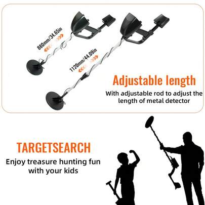 MD-4030 Underground Metal Detector High Sensitivity High Accuracy Handheld Metal Detector Waterproof Portable(Excluding Battery)