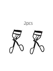 1/2pcs Portable Eyelash Curler With Comb, Black Handle, Non-Damaging, Easy Curl, Suitable For Daily Makeup, Randomly Includes 1pc Eyelash Glue Strip - Black - View 9