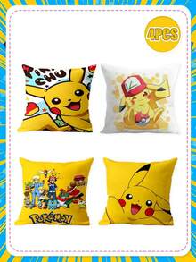 bandai Anime Printed Throw Pillow Set 4-Piece Set, 6 Pattern Combinations Available. High-Definition Prints, Not Prone To Fading. Soft Fabric. Home Decoration Good Item For Living Room, Sofa, And Bedroom Throw Pillows. - Multicolor - View 11