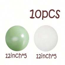 Green & White Balloons - Sage Green & White Balloon Garland Arch Set, Suitable For Birthday, Wedding, Bridal Shower, Anniversary, Thanksgiving, Party Backdrop, Photo Booth, Bohemian Style Decoration - Multicolor - View 7