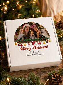 1/60/120pcs Customizable Christmas Round Stickers, Holiday Decoration Stickers, Personalized Christmas Labels, Perfect For Gift Boxes, Holiday Envelopes, Fragrance Containers, Home Decor, Great For Friends, Family, Partners, Christmas Gift Lovers, Suitable For Christmas Parties, Anniversary Gatherings, Holiday Dinners - Multicolor - View 7