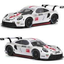 Model Die-Cast Bburago 1:43  911 RSR Putih – Mobil Balap Paduan Logam Detail Tinggi, Hadiah Pajangan Koleksi - MultiWarna - View 3