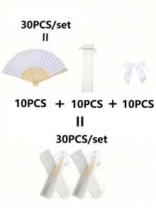 Vintage Handheld Folding Paper Fan, Portable Bamboo Fan - Perfect Summer Accessory, Keeps You Cool And Stylish, Ideal For Parties And Events - Folding Fan - View 12