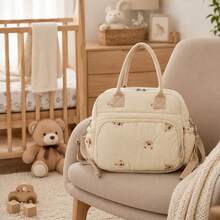 Tas Ommy Mommy, Kapasitas Besar, Mudah Digenggam, Multifungsi, Cocok untuk Bepergian, Dapat Menyimpan Botol Bayi, Dapat Dipakai Selempang, Ringan, Dapat Digantung di Kereta Dorong Bayi - MultiWarna - View 1