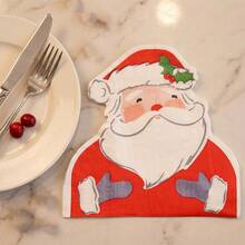 20/40/60Pcs Santa Claus Napkins Cute Santa Claus Disposable Paper Napkins For Christmas Winter Holiday Party Decorations - Santa Claus - View 3