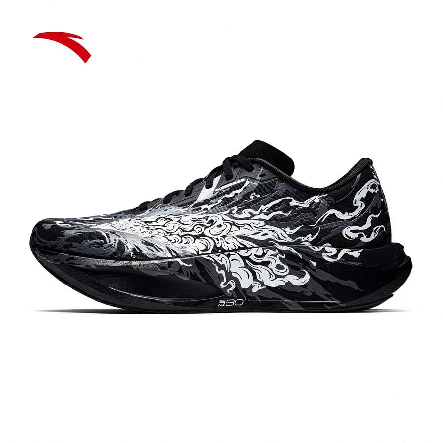Anta Zone 2 Heart Rate 90 Men's Running Shoes, Autumn New Mesh Breathable Sports Shoes 112635579 - Basic Black/Papyrus White-6 - View 1