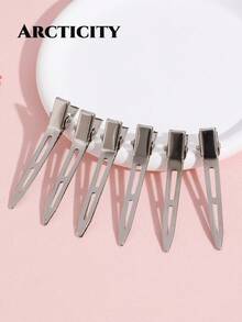 Arcticity 100pcs 5.5cm Root Volumizing Hair Clips, Salon-Grade Styling Clips For DIY Root Lift, Create Fluffy Root Texture And Layered Styling, Essential For Hair Styling - Silver 5.5CM - View 6