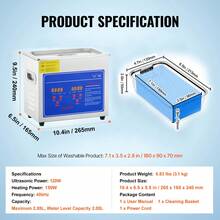 Ultrasonic Cleaners - 3,1kg - View 7