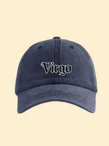 1 mũ lưỡi trai baseball Zodiac 12 mài cũ giặt wash, phong cách cổ điển casual retro, đai thấm mồ hôi mềm, kích cỡ điều chỉnh được, chống nắng, mũ dad hat vintage đa năng - Màu xanh hải quân - Xem 8