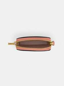 Coach Dompet Rantai Pergelangan Tangan, Tas Penyimpanan Kartu dengan Resleting, Dompet Koin Fashion, Gaya Wanita, Dengan Jendela ID Transparan dan Slot Kartu Kredit - Watermelon Pink - View 6