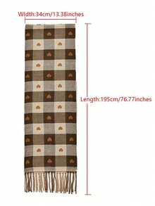 1 Women's Christmas Gift Scarf - Luxury Plush Shawl, Winter Warm Neck Scarf, Valentine's Day Gift - Multicolor - View 4