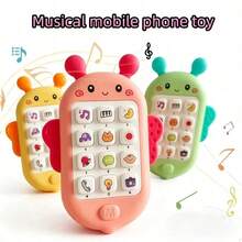 Telepon Mainan Lebah Musik, Alat Pembelajaran Dini dengan Lampu dan Lagu Terintegrasi, Cocok untuk Bayi - MultiWarna - View 1