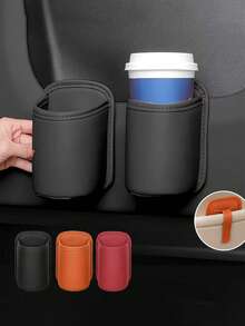 Tempat Gelas Pintu Mobil Kulit PU, Kotak Penyimpanan Minuman Kursi Belakang, Aksesori Pengatur Minuman, Ponsel & Perlengkapan Penting di Mobil, Perlengkapan Wajib untuk Perjalanan dan Berkemah, Perlengkapan Perjalanan Darat, Solusi Penyimpanan Interior Rumah & Mobil - MultiWarna - View 1