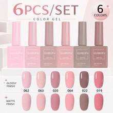 Set Kutek Gel 6 Warna dengan Botol yang Sesuai Warna, Cocok untuk Manikur Wanita di Musim Semi, Gugur, Dingin, dan Musim Panas, Manikur DIY di Rumah, Penataan Manikur Sehari-hari, Set Gel Warna-warni untuk Penggunaan Pribadi, Manikur di Rumah dan Desain Manikur Musiman - MultiWarna - View 27