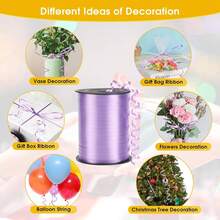1/3/6 Rolls Balloon Ribbon, Balloon Tie, Rainbow Color Balloon Ribbon, Curling Ribbon Roll, Holiday Balloon Tie Packaging Ribbon, Balloon String, Suitable For Party Decoration, Wedding, Birthday, Holiday Supplies, New Year, Graduation Supplies - Multicolor - View 5