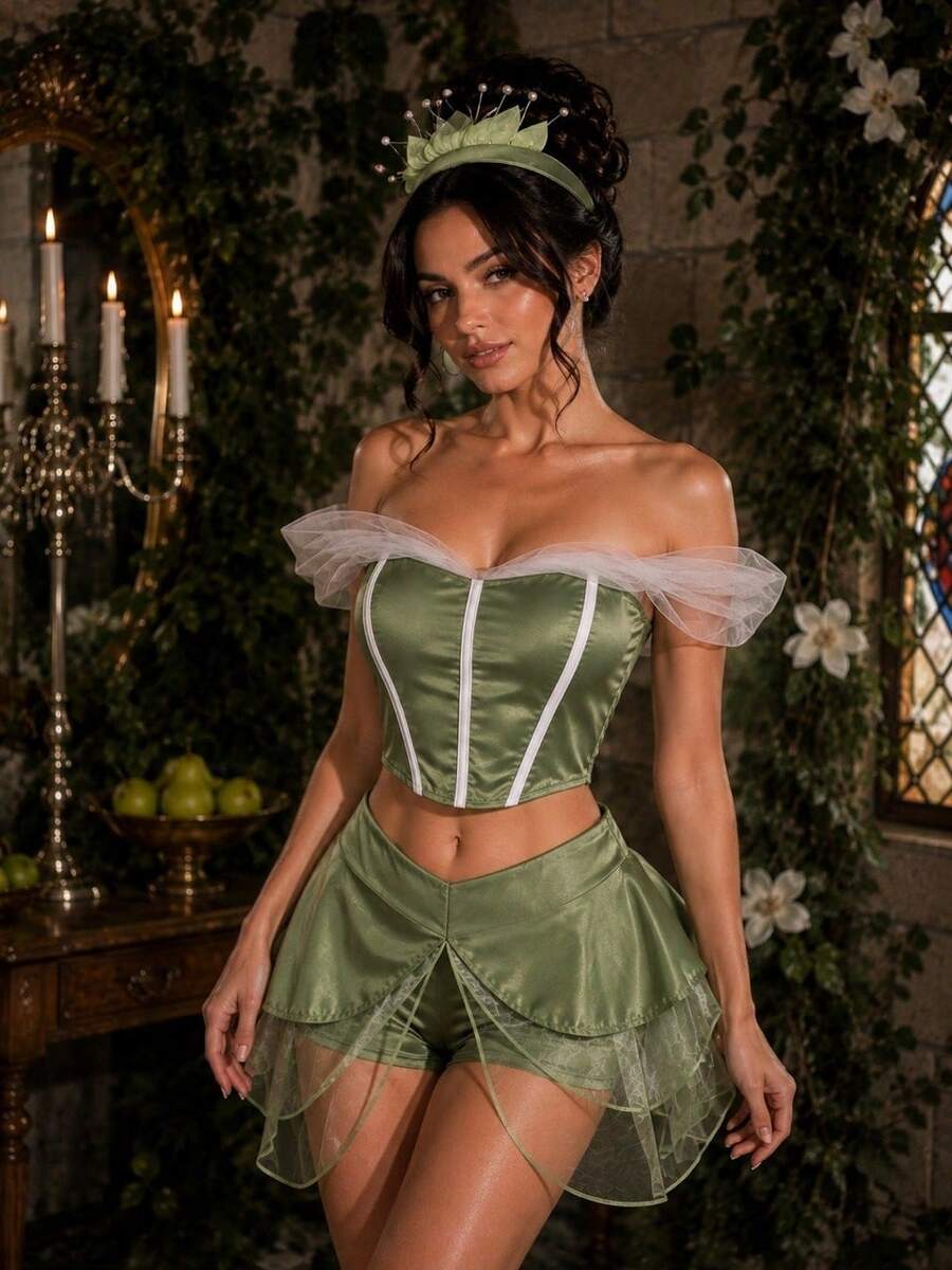 Cosplay Clothing - Lime Green - View 1