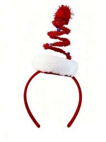 1pc Christmas Party Headband, Anti-Slip Decorative Hairband, Bathroom Accessory, Hair Accessory, Deer Shape, Suitable For Christmas Party, Family Photo - Multicolor - View 13