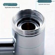 1PC 360° Rotating Faucet Aerator Extender, Universal Swivel Faucet Nozzle Attachment, Bathroom And Kitchen Anti-Splash Sink Faucet Adapter - A - View 10