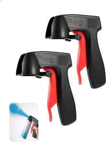Spray Paint Handle(1/2 Packs), Aerosol Spray Can Trigger Grip, Ergonomic Paint Sprayer Gun Tool For Smooth Control & Reduced Finger Fatigue, Easy Clip-On For DIY Painting, Furniture & Fence - Multicolor - View 13