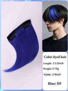 Synthetic Hair Clip-In Volume Booster, Short Thick Hair Extension Piece, For Men With Thin Hair To Add Volume, 5 Inches, Multiple Colors - Multicolor - View 13