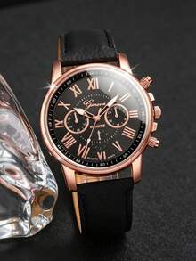 3pcs Women'S Fashion Business Sports Quartz Watch Set, Comfortable Strap, Stylish Classic Watch Suitable For Daily And Special Occasions - Multicolor - View 2