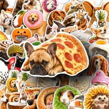 50pcs Positive Animal-Themed Stickers, Dedicated Deck Card Games And Additions, Cute Fun Style, Boost Your Mood, Perfect For Laptops, Water Bottles, Journals, And Daily Decoration0 - Multicolor - View 1