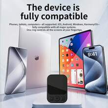 Anillo remoto inalámbrico Bluetooth para la punta del dedo - Ratón de aire con función de desplazamiento, obturador de cámara, pasador de páginas, control táctil para teléfono y tableta iOS/Android, alcance de 10m, ergonómico - Multicolor - Ver 5