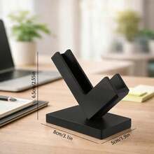1pc Industrial Style Creative Business Card Holder, Desktop Card Display Stand, Minimalist Design Office Organizer, Suitable For Office/Workstation Decor - A - View 4