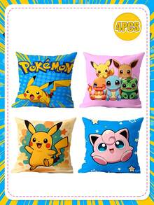 bandai Anime Printed Throw Pillow Set 4-Piece Set, 6 Pattern Combinations Available. High-Definition Prints, Not Prone To Fading. Soft Fabric. Home Decoration Good Item For Living Room, Sofa, And Bedroom Throw Pillows. - Multicolor - View 9