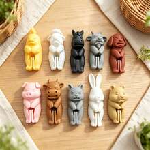 1/3/5pcs Random Color [3D Printed]Cute Animal Seal Clips, Snack & Seasoning Bag Moisture-Proof Sealing Clips, Refrigerator Magnet Storage, Creative Kitchen Gift, Home Food Preservation Clips. Food Storage Containers & Accessories, Kitchen Storage & Organization. Refrigerator Magnet Storage, Kitchen Home Tools. Convenient & Practical, Sturdy & Durable - Multicolor - View 1