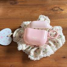 Gradient Solid Color Pink With Hanging Ring Earphone Case Compatible With Apple 5/ 4 Cute Earphone Cover Apple 2nd Gen 3rd Gen New Protective Case Pendant Pro 3 Korean Style Earphone Case Pro 2 Women's Earphone Case Protective Cover - Baby Pink - View 12