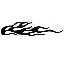 3D Flame Totem Car Stickers 3D Soft Rubber Body Decoration Stickers Personalized Car & Motorcycle Decals Headlight Brow Stickers - A - View 8