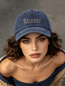 1 mũ lưỡi trai baseball Zodiac 12 mài cũ giặt wash, phong cách cổ điển casual retro, đai thấm mồ hôi mềm, kích cỡ điều chỉnh được, chống nắng, mũ dad hat vintage đa năng - Màu xanh hải quân - Xem 6