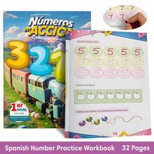 Lachilly Full Color Spanish Alphabet & Number Practice Book, Student Language Learning Material, Kindergarten Preschool ABC 123 Handwriting Tracing Workbook - Multicolor - View 15