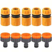 6/10-Piece Hose Quick Connector Kit | 3/4" & 1/2" | Threaded Faucet Adapters | Car Wash & Garden Watering - A - View 7