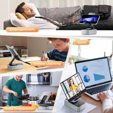 Portable Bluetooth Speaker With Phone Stand And Charging - Black - View 5