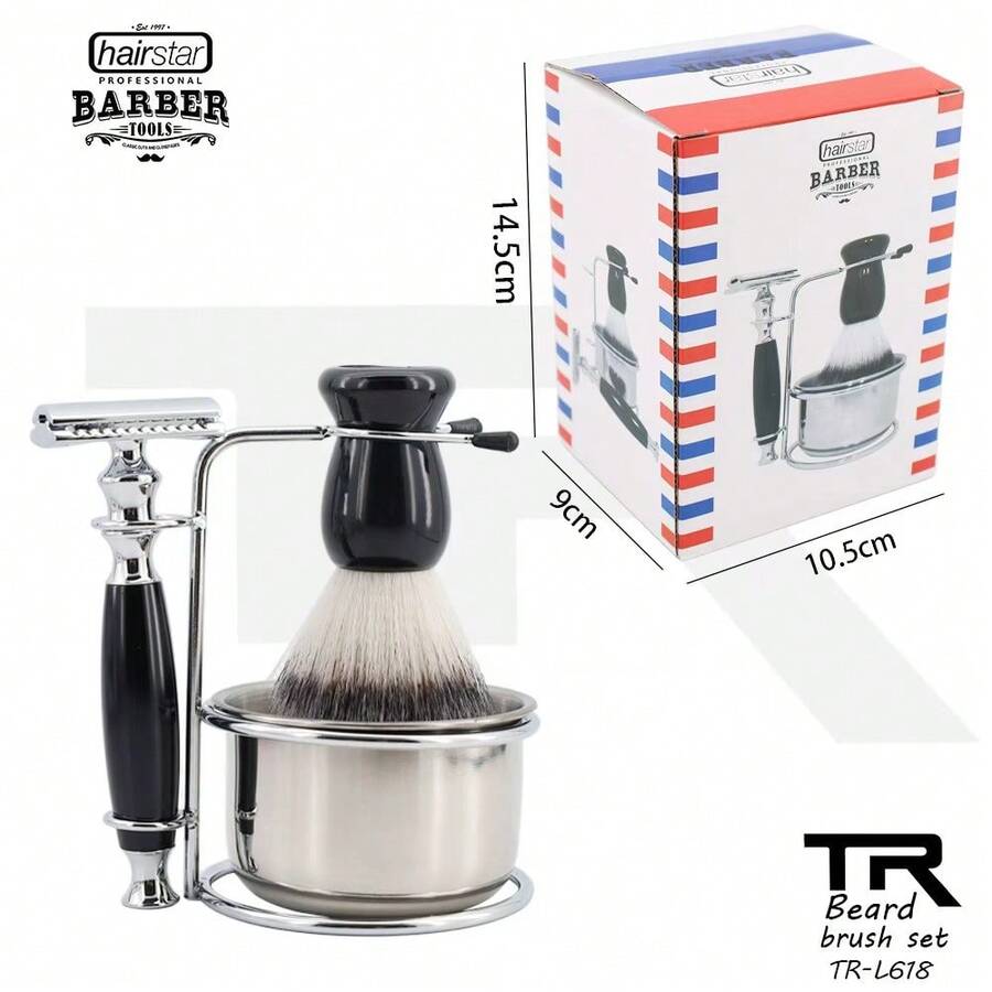 Kit Navajin y Brocha Para Aferta barberia - Aceite para barba + peine para barba - Ver 1