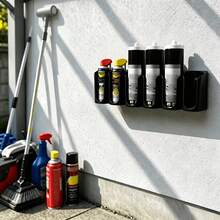 1/2/3/4 Hole Wall-Mounted Gas Canister Storage Rack, Spray Bottle Organizer, RV Door Spray Can Holder, Sealant Tube Storage Box, Wall-Mounted Gas Canister Rack, Suitable For Garage, Workshop, Store And Home - Multicolor - View 3