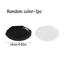 [8/4/2/1pc Set]Asymmetrical Tableware Set, Minimalist Rock Texture, Black/White, Dinner Plate & Dish Set, Simple Luxury Healthy Tableware For Home, Family Gathering, Restaurant, Kitchen, Picnic, Party, Wedding, Holiday, Unbreakable, Reusable - Multicolor - View 9