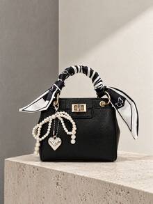 Fashionable Commuter Bag, Luxury Women's Handbag, Exquisite Crossbody & Shoulder Bag, Versatile For Work - Black - View 1